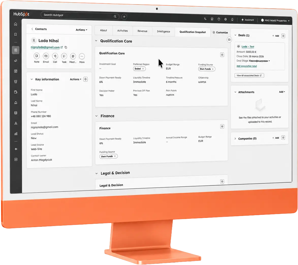 HubSpot CRM implementation for real estate